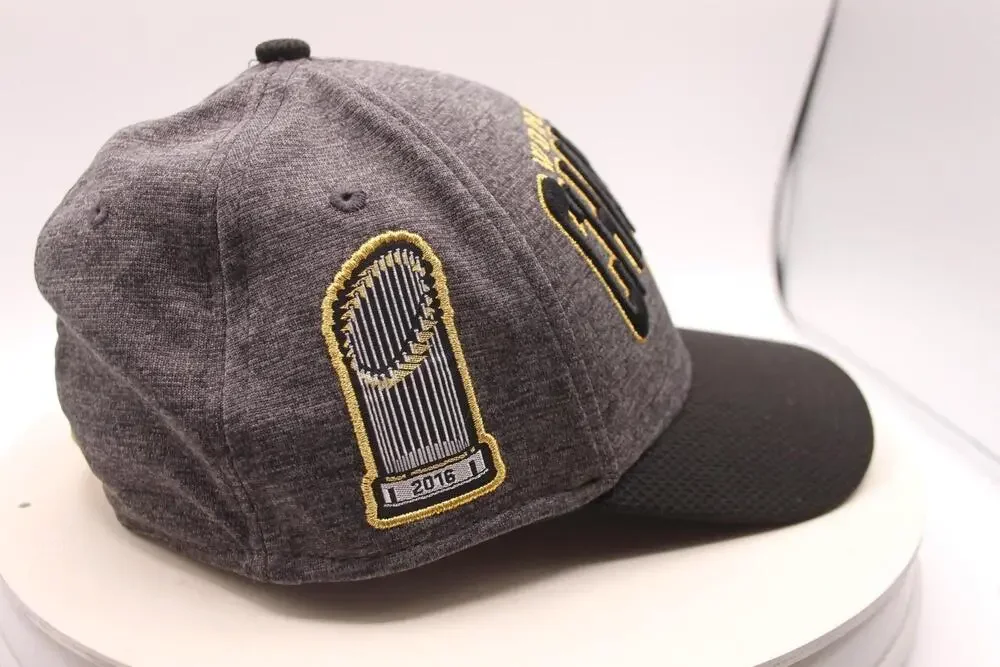 Chicago Cubs Hat Cap Fitted Youth One Size Gray MLB 2016 World Series New Era